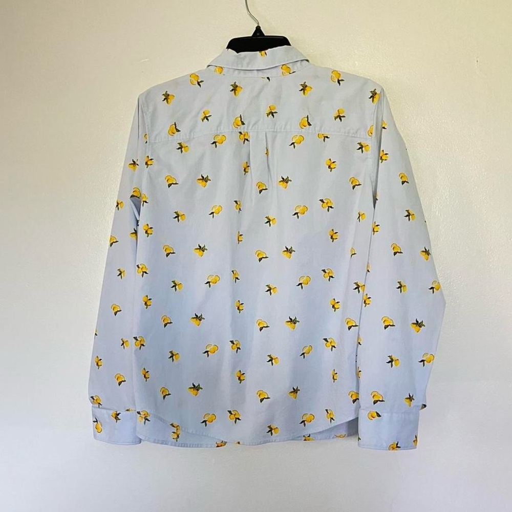 Lemon Fruit Patterned Button Up Top - image 2